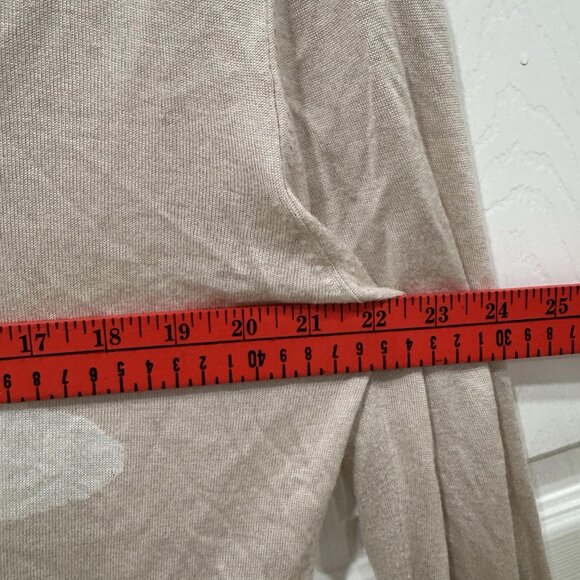 Women’s SEATON cardigan Seashell Size 1(small) Pink/tan Cashmere Bamboo Vintage - Picture 7 of 9